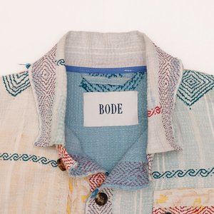 BODE - ONE-OF-A-KIND KANTHA BLANKET WORKWEAR JACKET - M/L